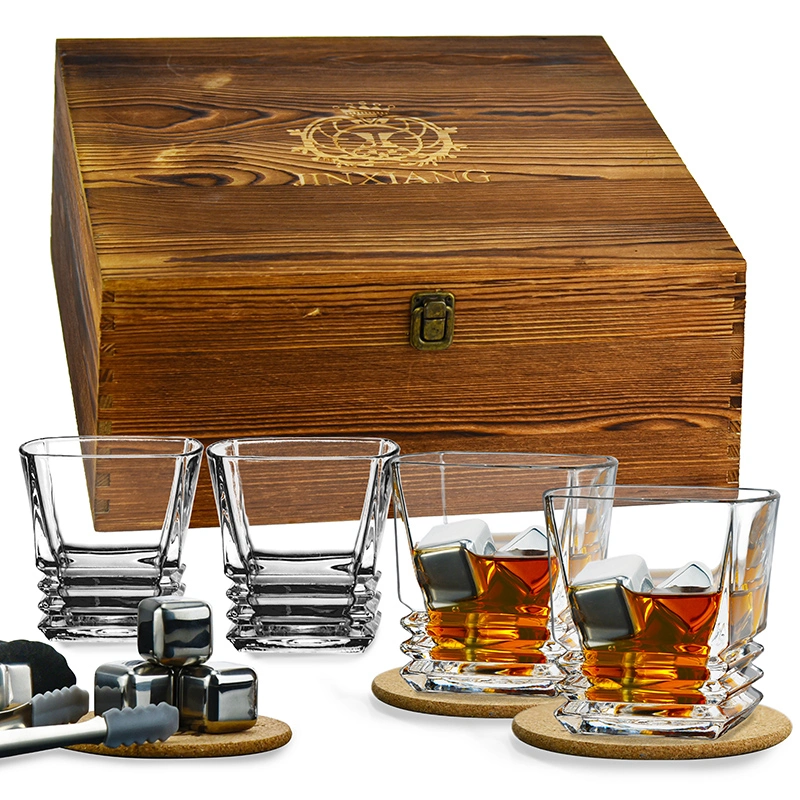 Hot Sell OEM Customized Luxury Whiskey Stones and Whiskey Decanter Gift Set