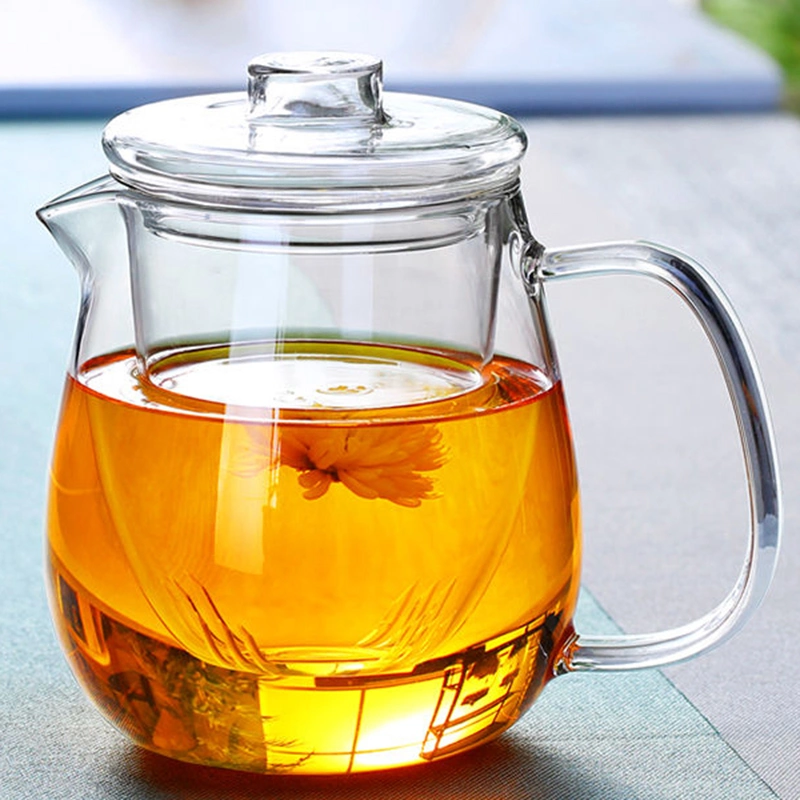 Factory Sale Clear Borosilicate Heat Resistant Tea Pot Glass