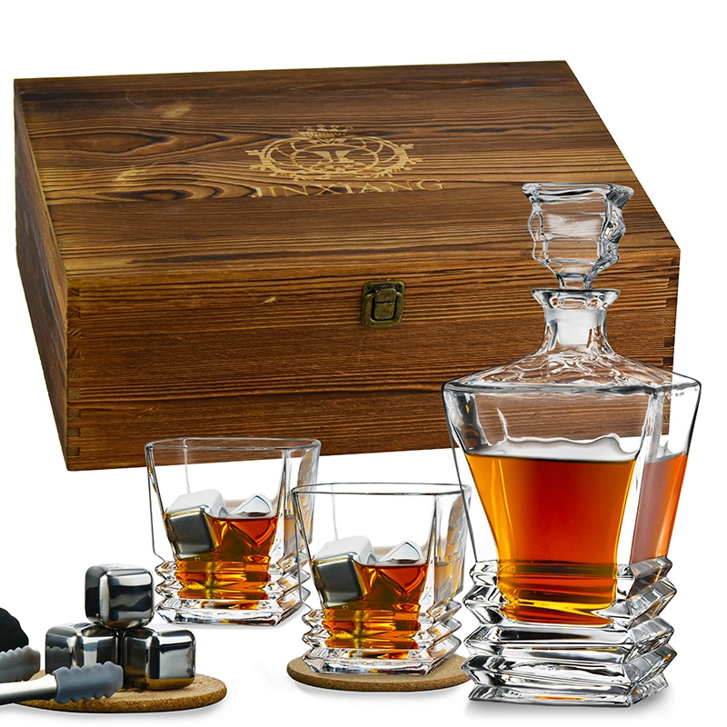 Hot Sell OEM Customized Luxury Whiskey Stones and Whiskey Decanter Gift Set